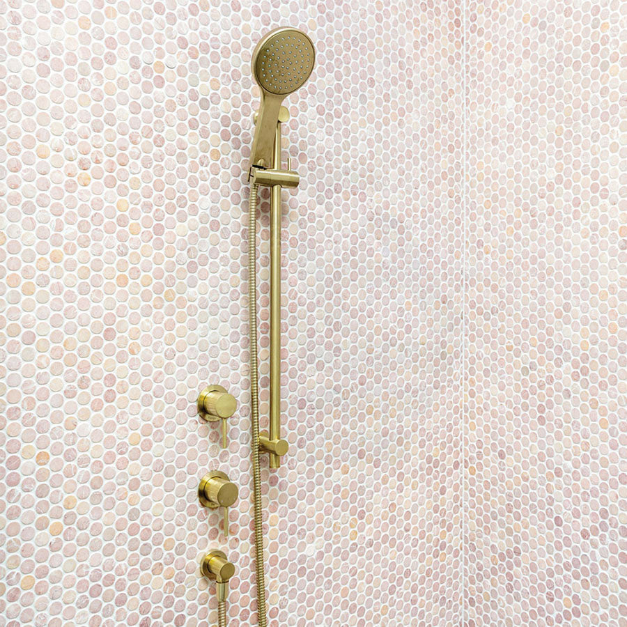 G#2(Gold) Fienza Kaya Urban Brass Shower Rail With Handheld