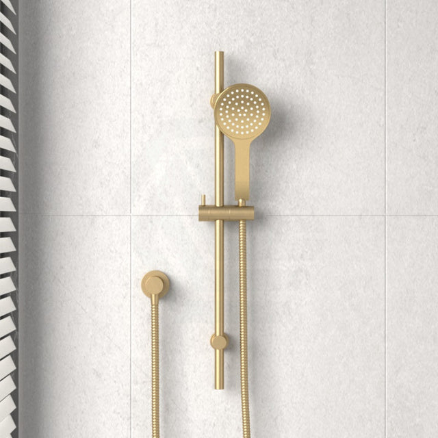 G#2(Gold) Fienza Kaya Urban Brass Shower Rail With Handheld