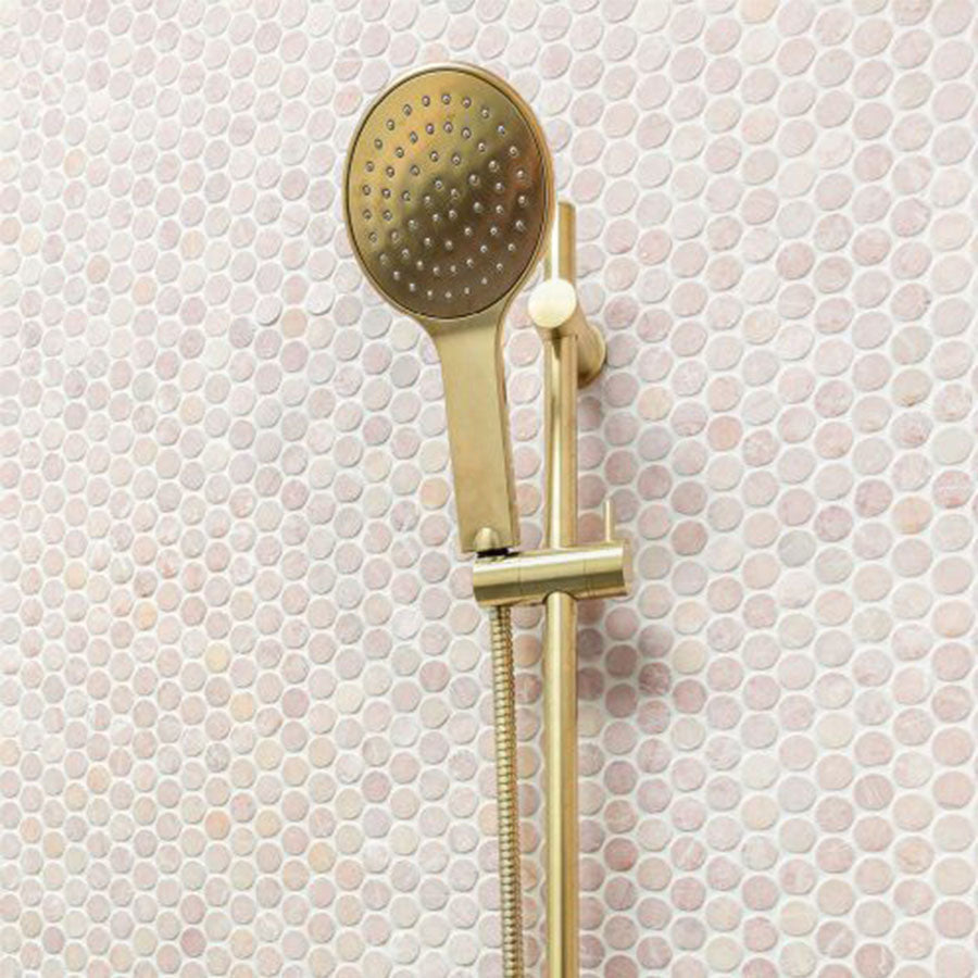 G#2(Gold) Fienza Kaya Urban Brass Shower Rail With Handheld