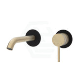 G#2(Gold) Fienza Kaya Wall Basin Bath Mixer Set 160Mm Multi-Colour Matt Black Bath/Basin Tap Sets