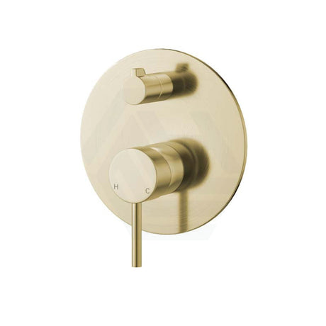 G#2(Gold) Fienza Kaya Wall Diverter Mixer Large Plate Multi-Colour Brushed Gold Mixers With