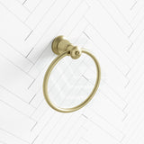 G#2(Gold) Fienza Lillian Towel Ring Urban Brass Brushed Gold Hand Holders