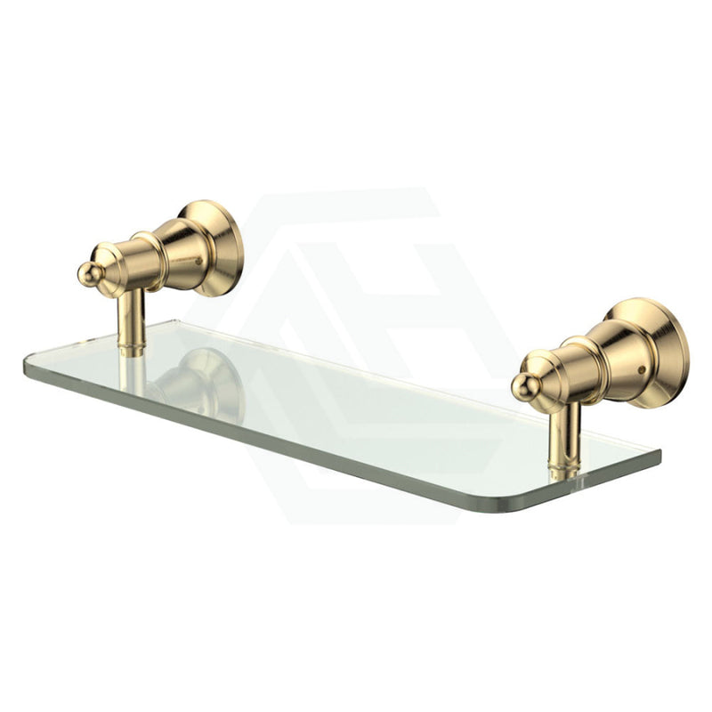 Fienza Lillian Urban Brass Glass Shelf