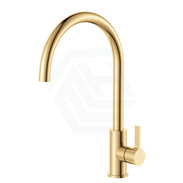 G#2(Gold) Fienza Sansa Urban Brass Sink Mixer 360 Swivel Solid Mixers