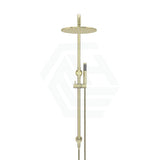 G#8(Gold) Meir 300Mm Round Pvd Tiger Bronze Twin Shower Station Universal Water Inlet Showers