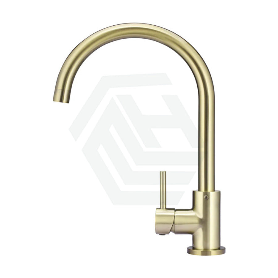 G#2(Gold) Meir Gooseneck Round Pvd Tiger Bronze 360° Swivel Kitchen Mixer Tap Sink Mixers