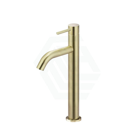 G#2(Gold) Meir Piccola Tiger Bronze Tall Basin Mixer Tap With 130Mm Spout Solid Brass Mixers