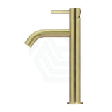 G#2(Gold) Meir Piccola Tiger Bronze Tall Basin Mixer Tap With 130Mm Spout Solid Brass Mixers