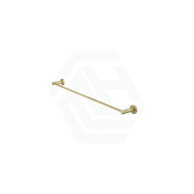 Meir Round Single Towel Rail 600Mm Pvd Tiger Bronze Brushed Gold Rails