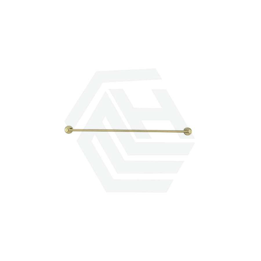 Meir Round Single Towel Rail 600Mm Pvd Tiger Bronze Brushed Gold Rails