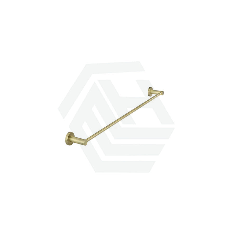 Meir Round Single Towel Rail 600Mm Pvd Tiger Bronze Brushed Gold Rails