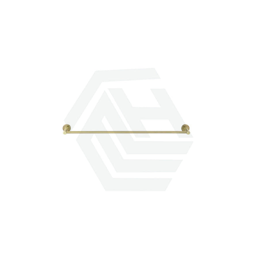 Meir Round Single Towel Rail 600Mm Pvd Tiger Bronze Brushed Gold Rails