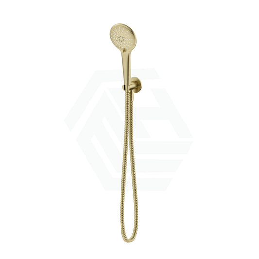 G#2(Gold) Meir Round Three Function Hand Shower On Fixed Bracket Pvd Tiger Bronze Handheld Sets