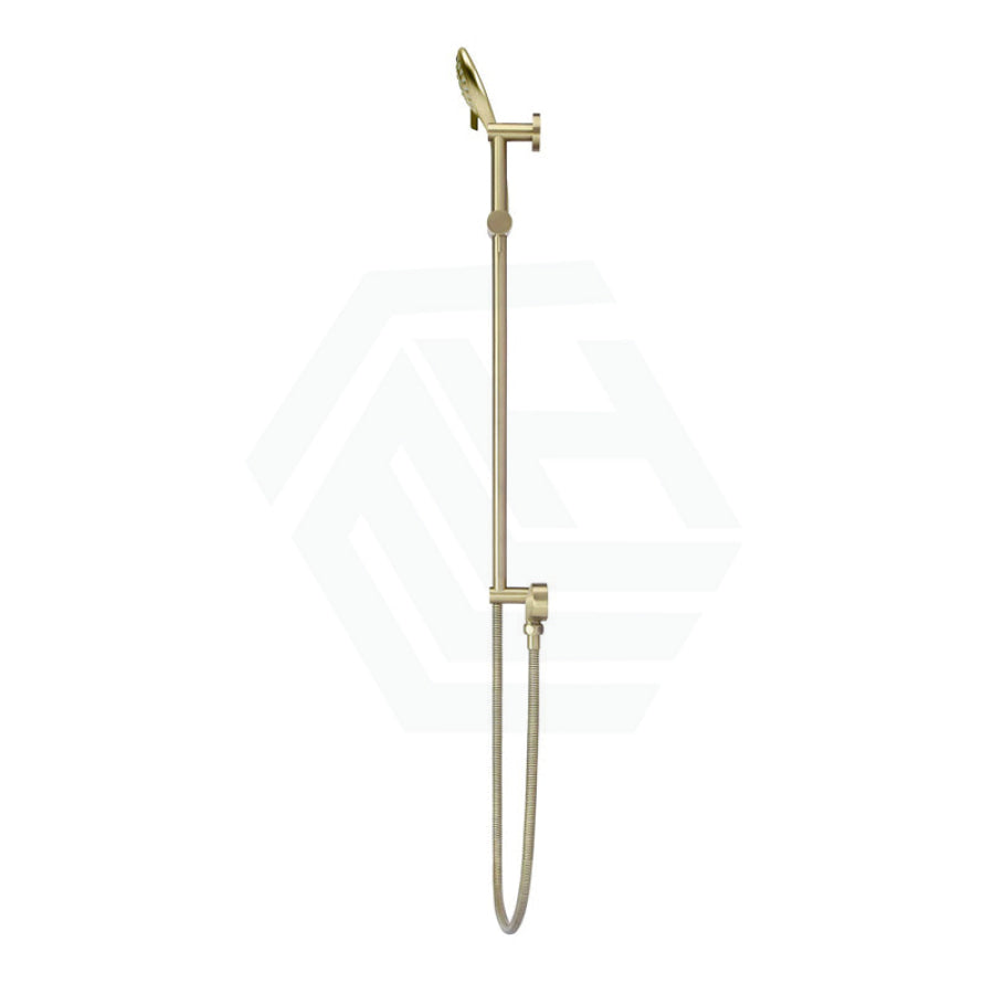 G#8(Gold) Meir Round Three Function Hand Shower On Rail Column Pvd Tiger Bronze With Handheld