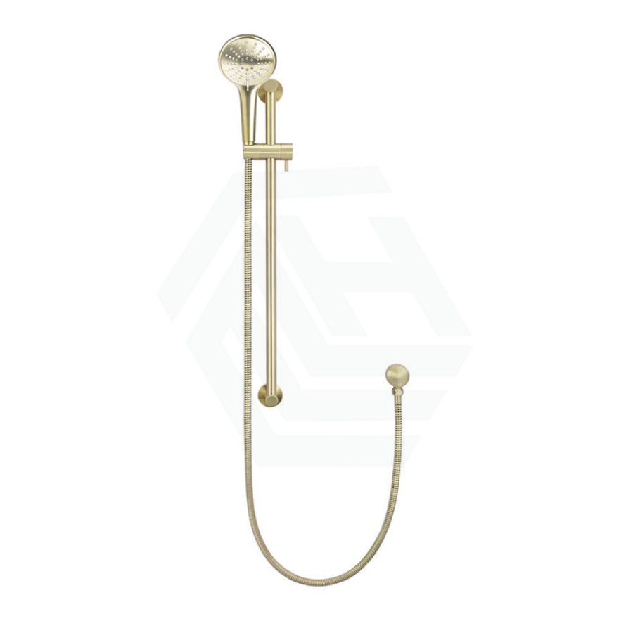 G#8(Gold) Meir Round Three Function Hand Shower On Rail Column Pvd Tiger Bronze With Handheld