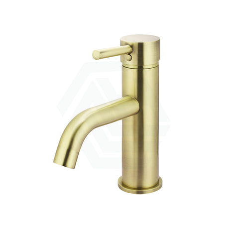 G#2(Gold) Meir Tiger Bronze Round Curved Basin Mixer Solid Brass Short Mixers