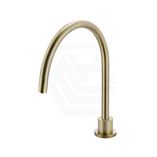 G#2(Gold) Meir Tiger Bronze Round Gooseneck High - Rise Swivel Hob Spout Basin/Bath Outlet Water