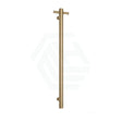 G#2(Gold) Thermogroup 12V 900Mm Brushed Brass Round Vertical Single Heated Towel Rail Rails