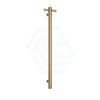 G#2(Gold) Thermogroup 12V 900Mm Brushed Brass Round Vertical Single Heated Towel Rail Rails