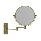 G#2(Gold) Thermogroup 200Mm Round Makeup Mirror 1&5X Magnification Brushed Brass Mirrors