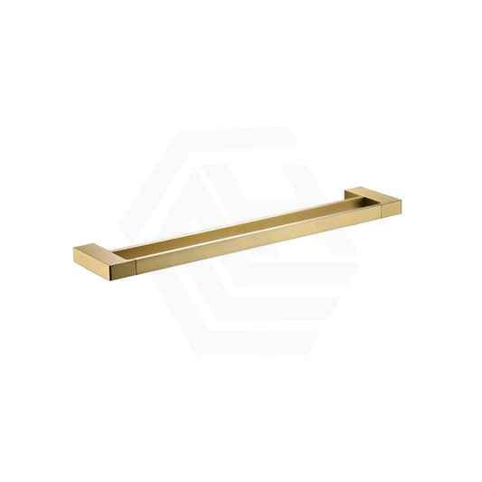 G#1(Gold) Ceram 600/800Mm Brushed Gold Double Towel Rail Brass & Zinc Alloy Rails