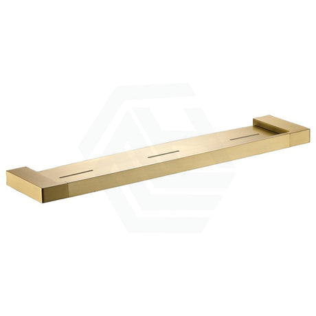 G#1(Gold) Ceram Brushed Gold Cosmetic Metal Shelf Brass & Zinc Alloy Back To Wall Bathroom Shelves