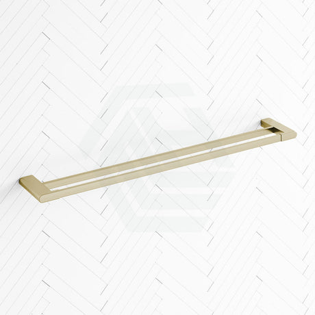 G#3(Gold) Flores 600/800Mm Double Towel Rail Brushed Gold Rails