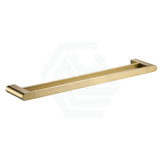 G#1(Gold) Flores 600/800Mm Double Towel Rail Brushed Gold Rails