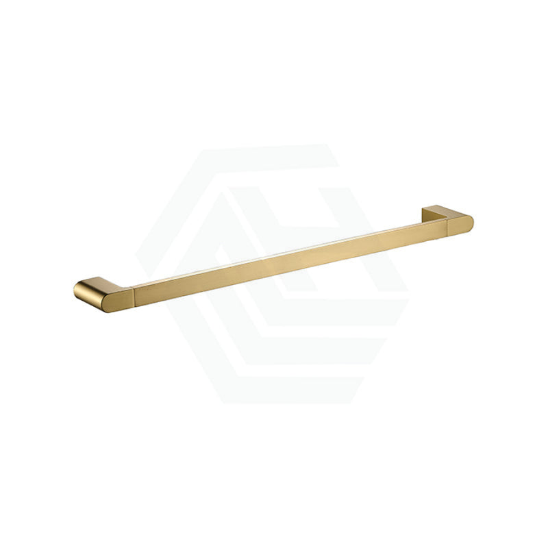 Flores 600/800Mm Single Towel Rail Brushed Gold 600Mm Rails