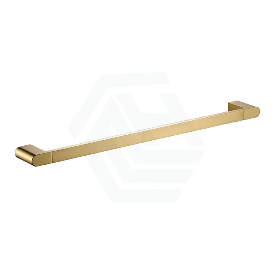 Flores 600/800Mm Single Towel Rail Brushed Gold 800Mm Rails