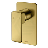 G#3(Gold) Ikon Ceram Brass Brushed Gold Shower/Bath Wall Mixer Mixers