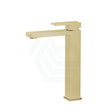 G#3(Gold) Ikon Ceram Solid Brass Brushed Gold Handle Tall Basin Mixer Tap For Vanity And Sink Mixers