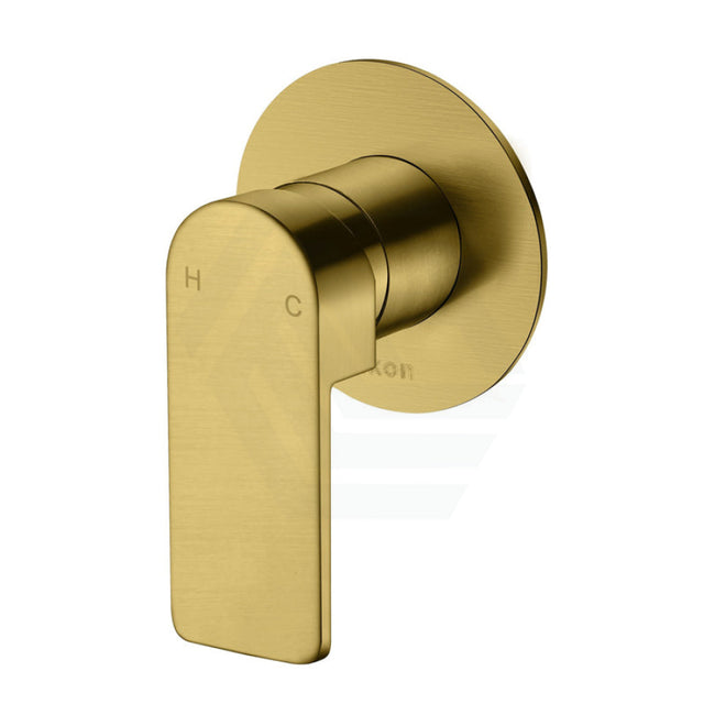 G#3(Gold) Ikon Flores Brass Brushed Gold Shower/Bath Wall Mixer Mixers