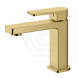 G#3(Gold) Ikon Flores Solid Brass Brushed Gold Basin Mixer Tap For Vanity And Sink Short Mixers