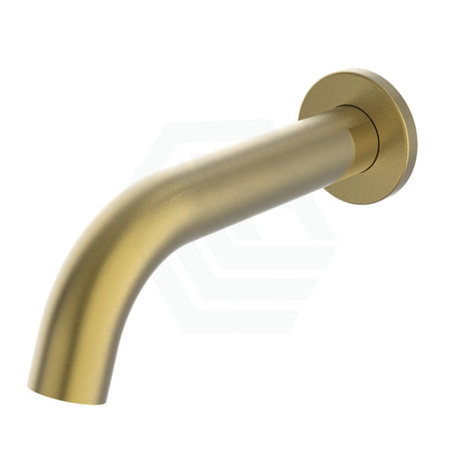 G#3(Gold) Ikon Hali Brushed Gold Brass Round Bath Spout 47.5Mm Cover Plate Wall Spouts