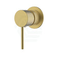 G#3(Gold) Ikon Hali Brushed Gold Wall Mixer With 60Mm Cover Plate Mixers