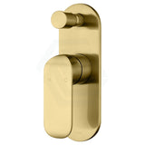 G#3(Gold) Ikon Kara Solid Brass Brushed Gold Bath/Shower Wall Mixer With Diverter Mixers With