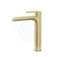 G#3(Gold) Ikon Kara Solid Brass Brushed Gold Tall Basin Mixer Tap For Vanity And Sink Mixers