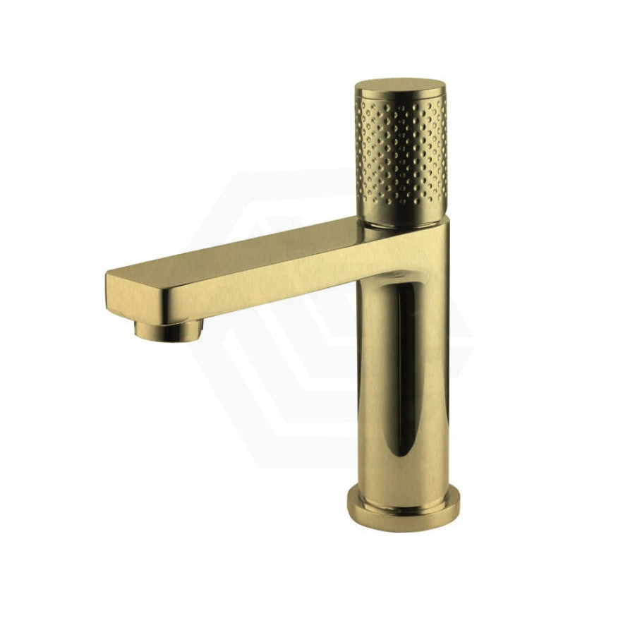 G#5(Gold) Linkware Gabe Basin Mixer Brushed Gold Short Mixers