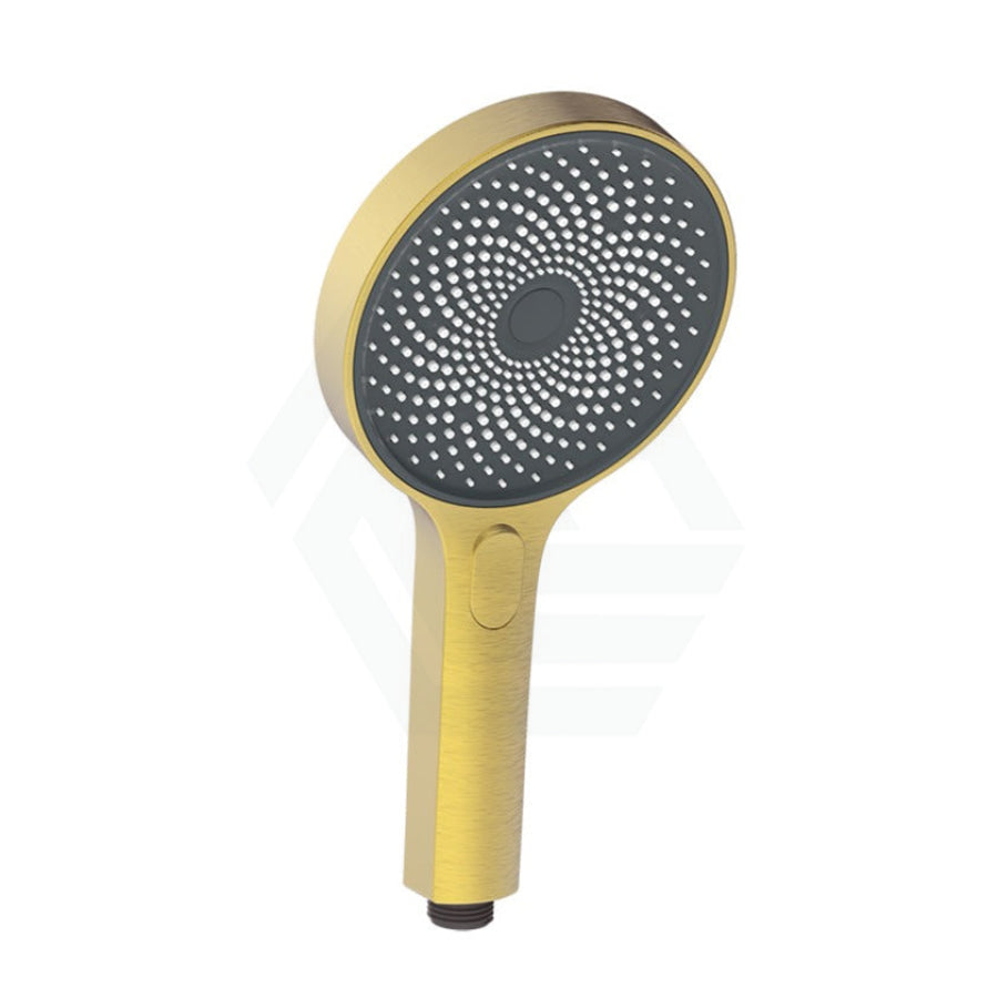 Linkware Gabe Hand Shower Brushed Gold Round Handheld Showers