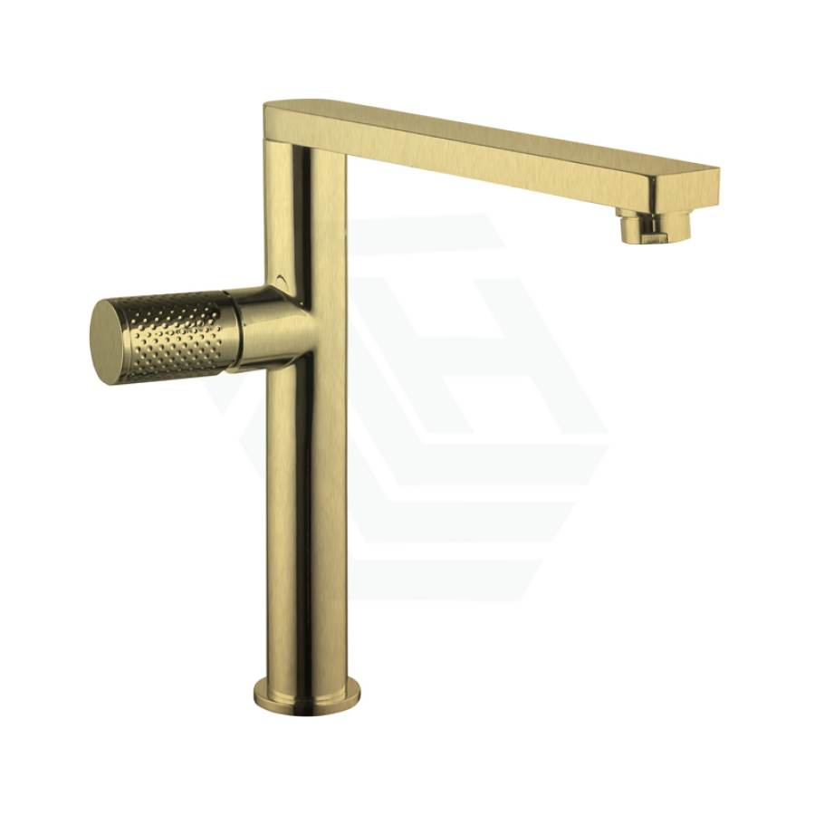 Linkware Gabe Swivel Sink Mixer Brushed Gold Mixers