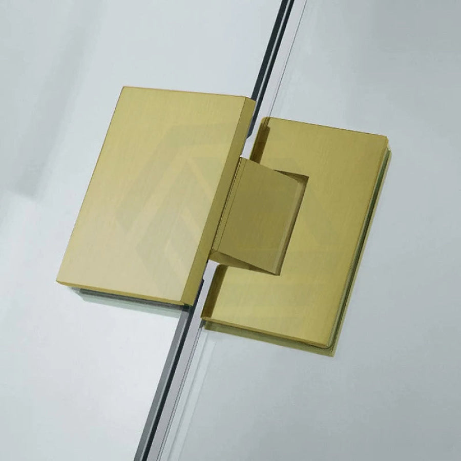 G#2(Gold) 685-1400Mm Wall To Shower Screen Hinge And Door Panel Light Brushed Gold Fittings