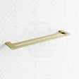 G#4(Gold) Cora 600/800Mm Double Towel Rail Brushed Gold Rails