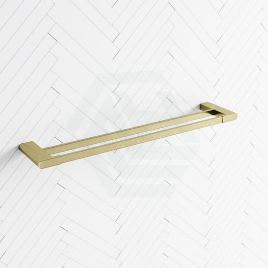 G#4(Gold) Cora 600/800Mm Double Towel Rail Brushed Gold Rails