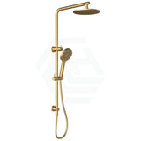 G#4(Gold) Cora Round Multi-Function Twin Shower Set In Brushed Gold Surface Showers