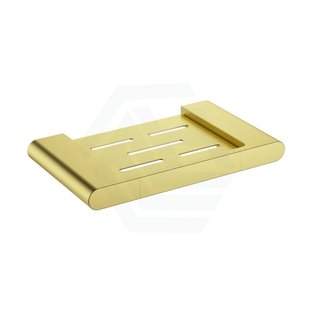 G#4(Gold) Cora Round Rectangle Soap Dish Brushed Gold Holders