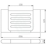 Round Rectangle Soap Dish Chrome Holders