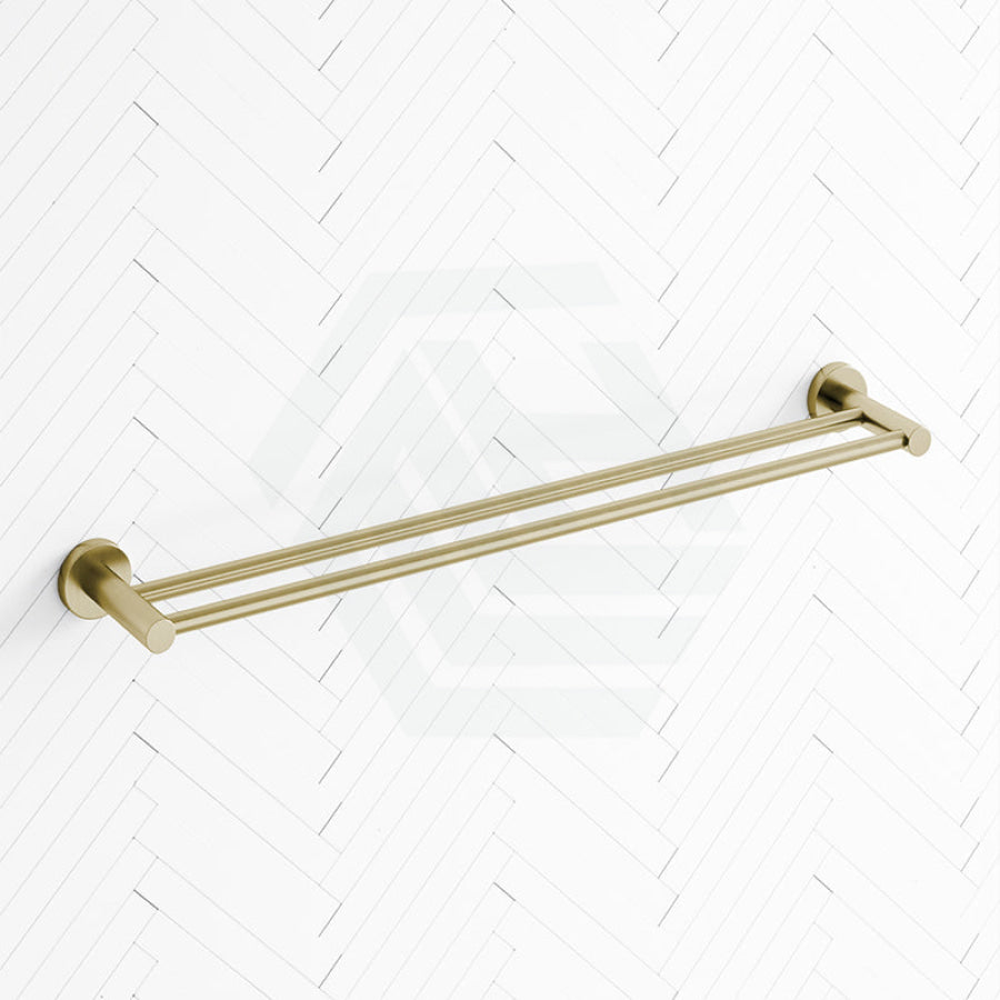 G#4(Gold) Otus 600/750Mm Round Brushed Gold Double Towel Rail Rails