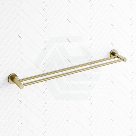 G#4(Gold) Otus 600/750Mm Round Brushed Gold Double Towel Rail Rails