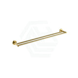 G#4(Gold) Otus 600/750Mm Round Brushed Gold Double Towel Rail Rails